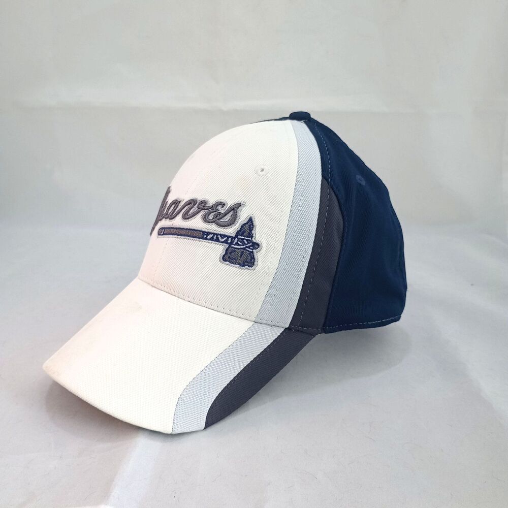 Nike Atlanta Braves Stretch Fit Baseball Cap Hat MLB Team Logo 6 Panel